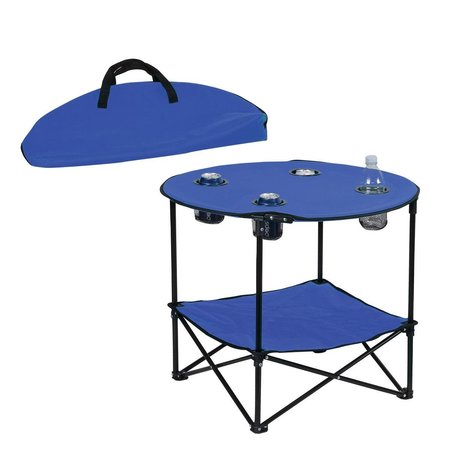 SUPERHEROSTUFF 2-Tier Folding Table, Blue PA2633316